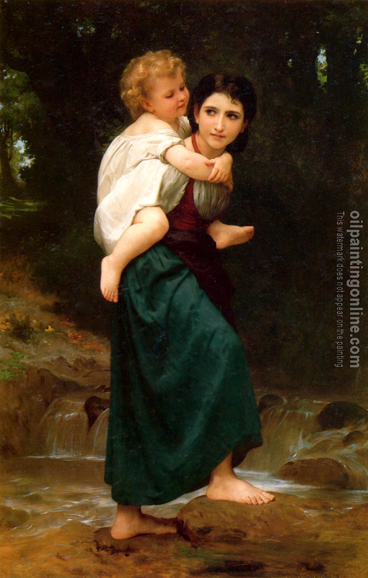 Bouguereau, William-Adolphe - Le Passage du gue, The Crossing of the Ford